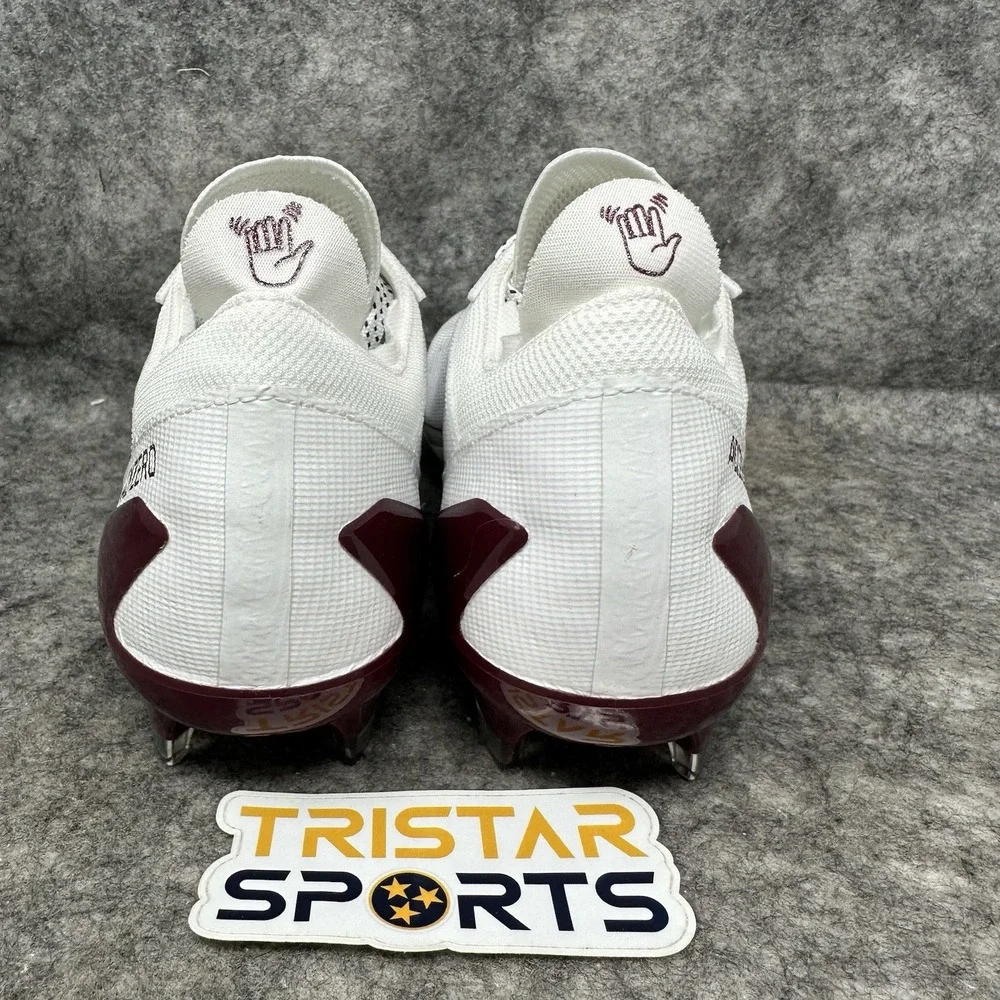 Adidas Adizero Electric Football Cleats Mens Size 7.5 White Team Maroon IE4376